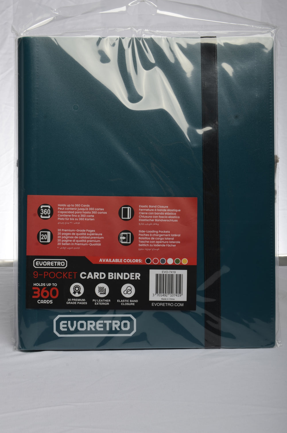 PORTFOLIO 360 CARTES BLEU TURQUOISE