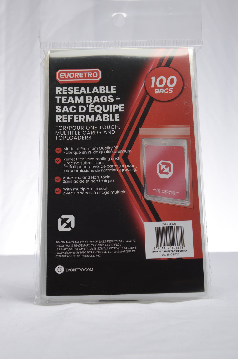 100 SAC D'ÉQUIPE REFERMABLE